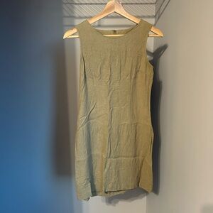 Vintage Olive Green Mini Dress